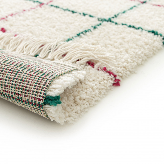 Moka - Tapis à motif quadrillage coloré