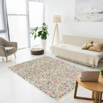 Tala - Tapis à effet tissé multicolore