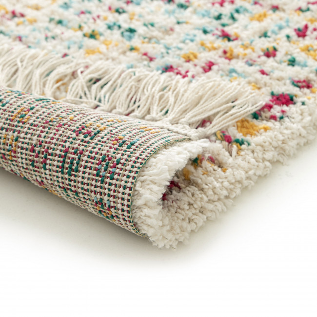 Tala - Tapis à effet tissé multicolore