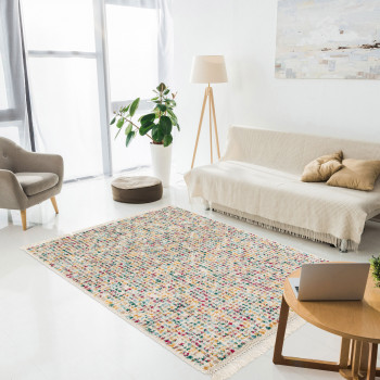 Tala - Tapis à effet tissé multicolore