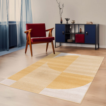 Pilo - Tapis à motifs géométriques arrondis