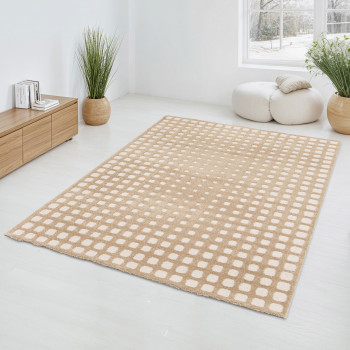 Zoom - Tapis géométrique en relief