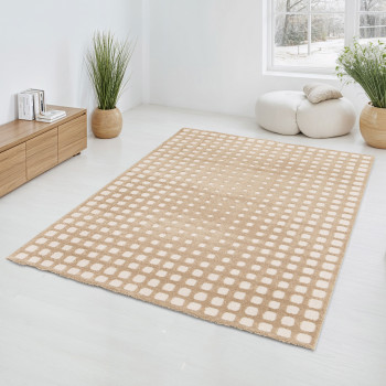 Zoom - Tapis géométrique en relief