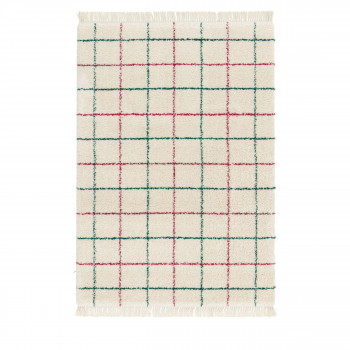 Moka - Tapis à motif quadrillage coloré