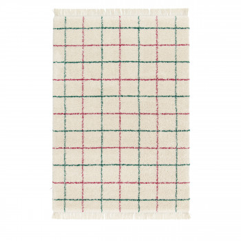 Moka - Tapis à motif quadrillage coloré
