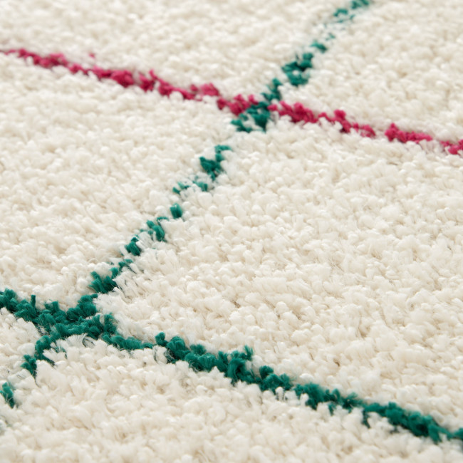 Moka - Tapis à motif quadrillage coloré