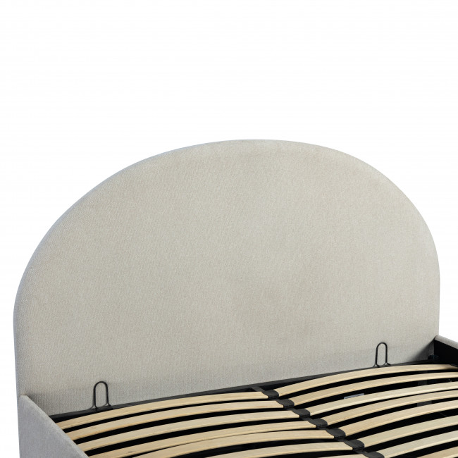 Backo - Lit coffre en tissu 160x200cm