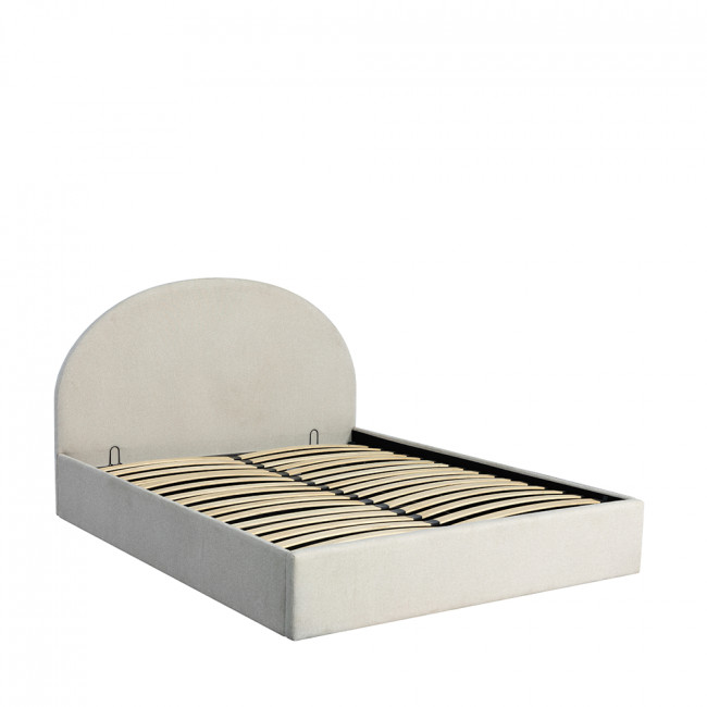 Backo - Lit coffre en tissu 160x200cm