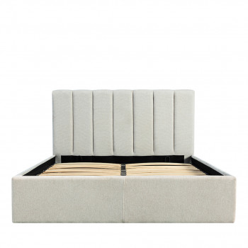Lou - Lit coffre en tissu 140x190cm