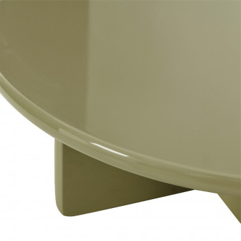 Paloma - Table basse ronde en bois laqué ø80cm