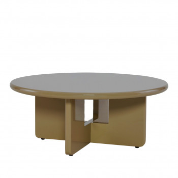 Paloma - Table basse ronde en bois laqué ø80cm