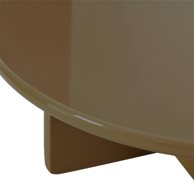Paloma - Table basse ronde en bois laqué ø80cm