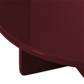 Paloma - Table basse ronde en bois laqué ø80cm