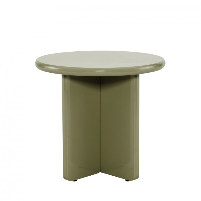 Paloma - Table d'appoint ronde en bois laqué ø50cm