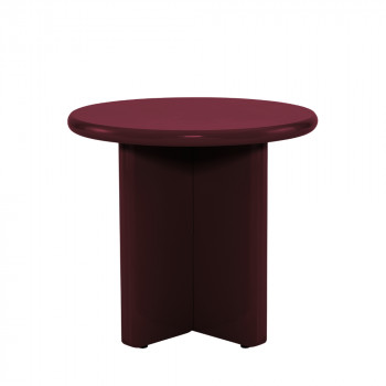 Paloma - Table d'appoint ronde en bois laqué ø50cm
