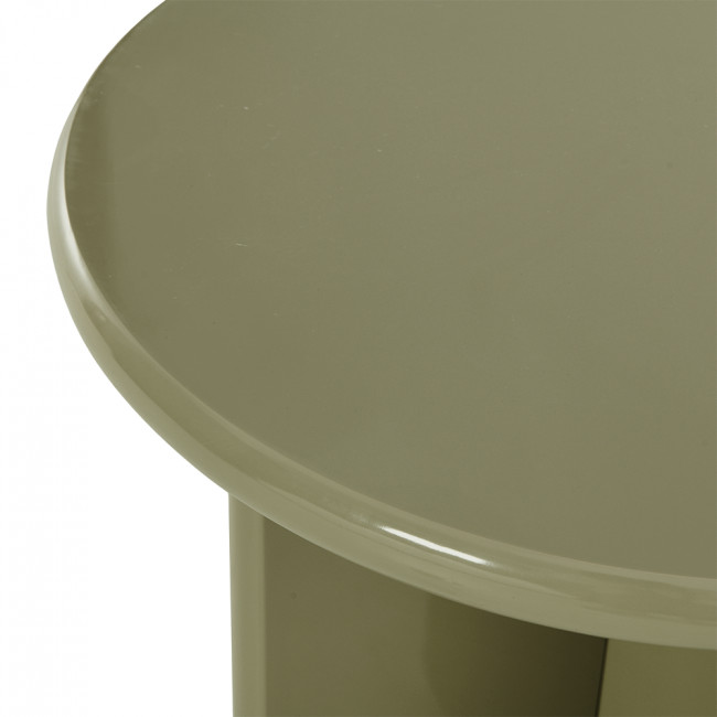 Paloma - Table d'appoint ronde en bois laqué ø50cm