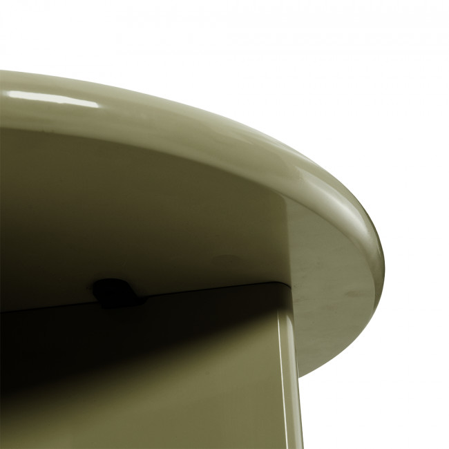 Paloma - Table d'appoint ronde en bois laqué ø50cm