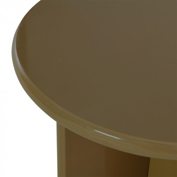 Paloma - Table d'appoint ronde en bois laqué ø50cm