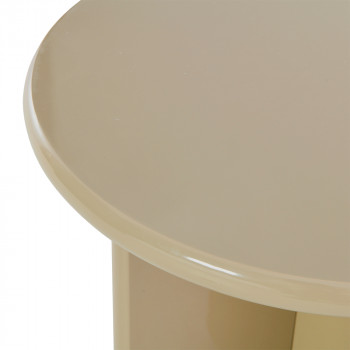 Paloma - Table d'appoint ronde en bois laqué ø50cm