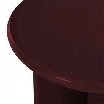 Paloma - Table d'appoint ronde en bois laqué ø50cm
