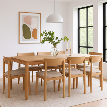 Savacou - Table à manger en bois 200x100cm