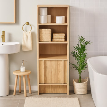 Tori - Colonne de rangement en bois H120cm