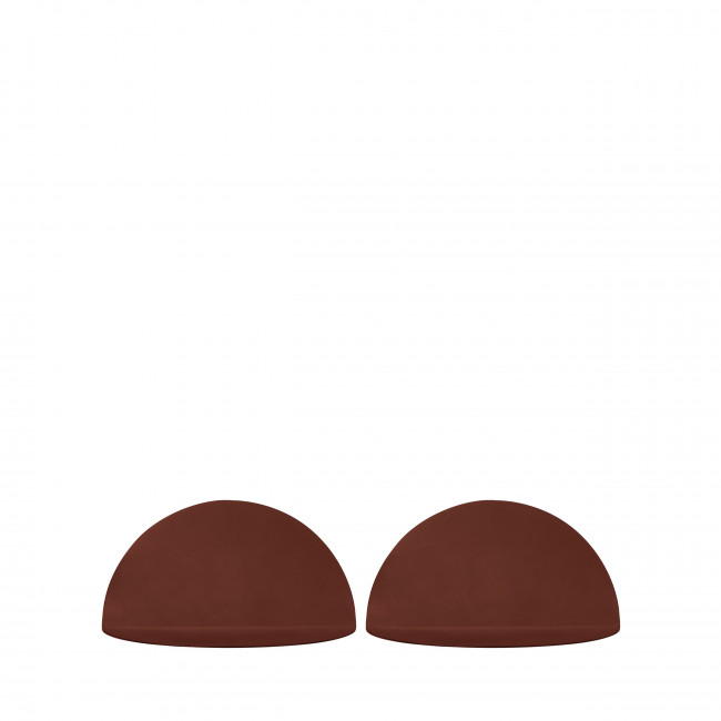 Nuagio - Lot de 2 étagères murales demi-cercle en métal L17,5cm