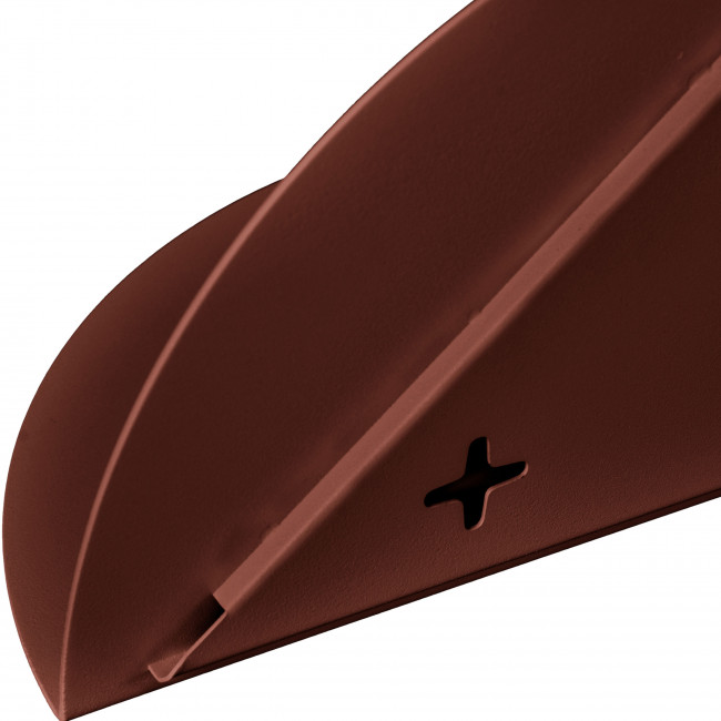 Nuagio - Lot de 2 étagères murales demi-cercle en métal L17,5cm