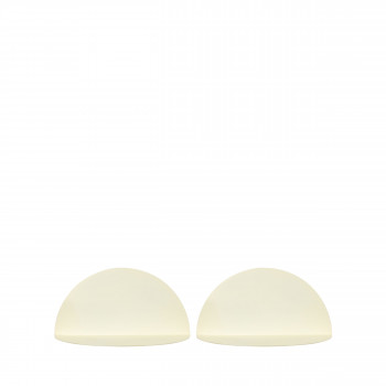 Nuagio - Lot de 2 étagères murales demi-cercle en métal L17,5cm