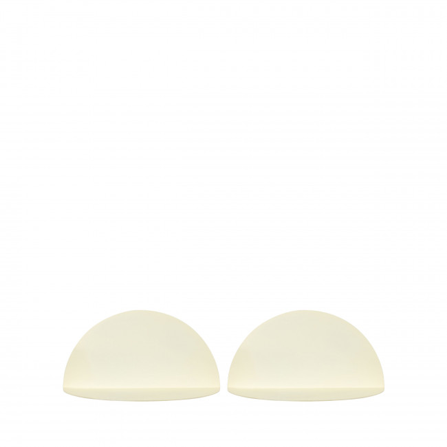 Nuagio - Lot de 2 étagères murales demi-cercle en métal L17,5cm