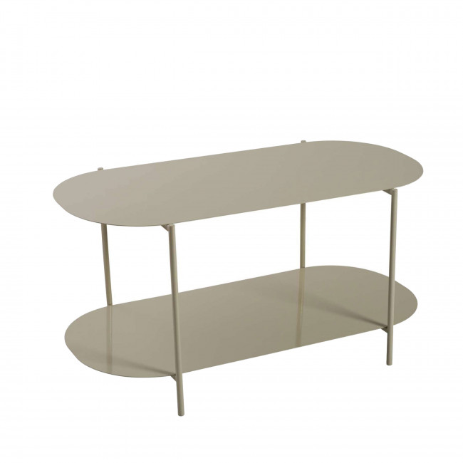 Rilo - Table basse ovale en métal 100x51cm