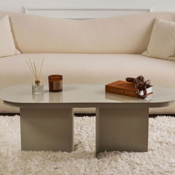 Toko - Table basse ovale en métal 120x44cm