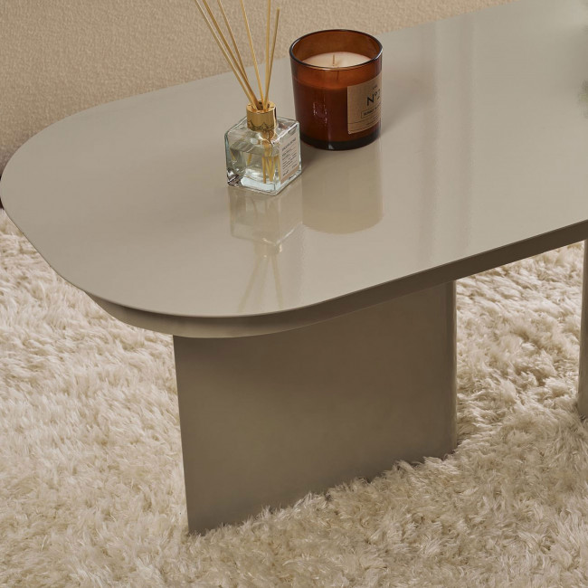 Toko - Table basse ovale en métal 120x44cm