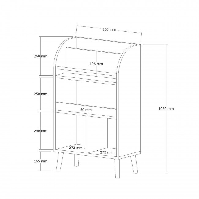 Axel - Meuble de rangement enfant en bois H102cm