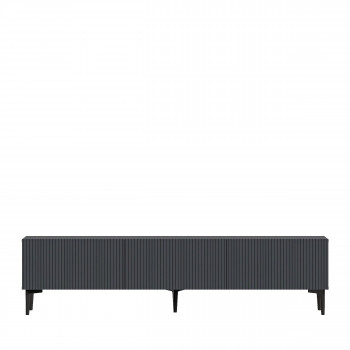 Klio - Meuble tv 3 portes en bois et métal L180cm