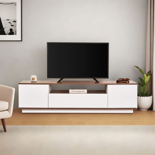 Fritz - Meuble TV 3 portes en bois L180cm