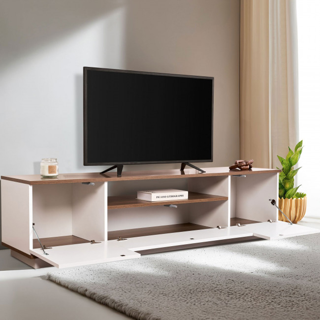 Fritz - Meuble TV 3 portes en bois L180cm