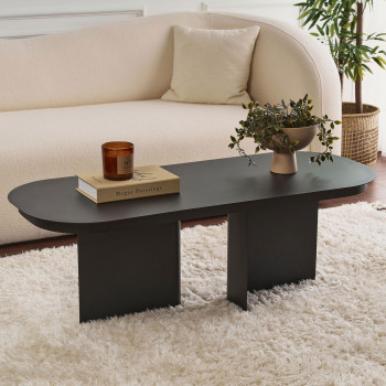 Toko - Table basse ovale en métal 120x44cm