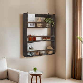 Aki - Étagère murale en bois L73cm