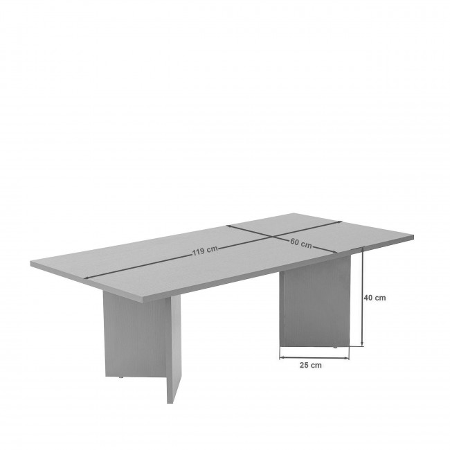 Sam - Table basse en bois 119x60cm