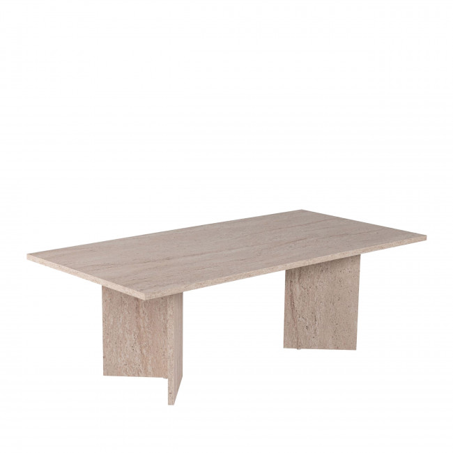 Sam - Table basse effet travertin 119x60cm