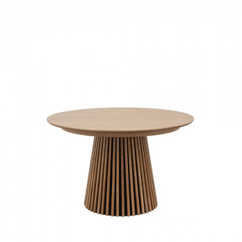 Lea - Table à manger extensible 4 à 6 personnes en bois ø120-160x120cm