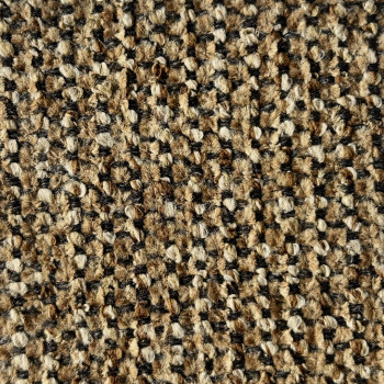 Villabon - Canapé 4 places en tissu pieds noirs