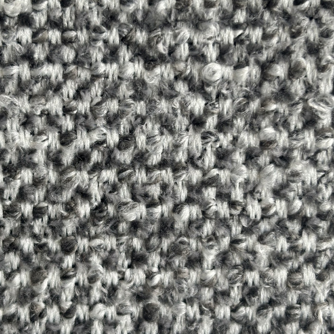 Villabon - Canapé 4 places en tissu pieds noirs