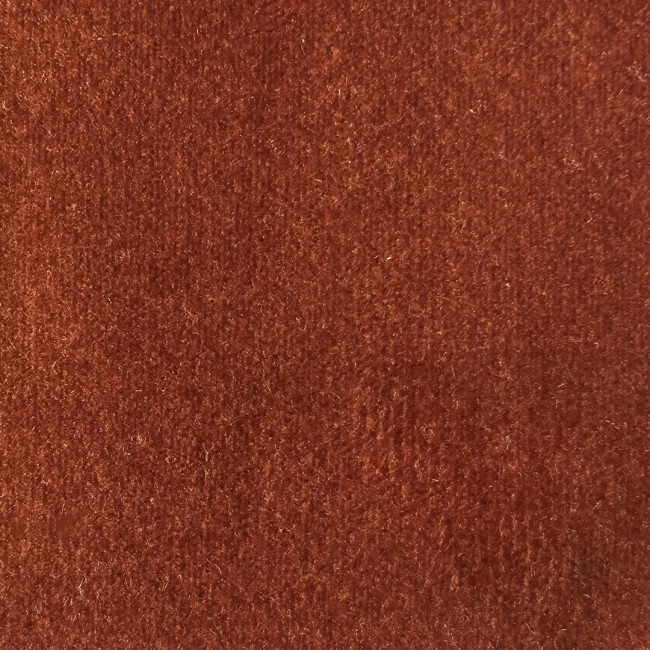 Villabon - Pouf en velours pieds bois foncé