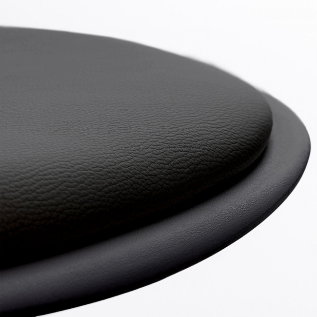 Tebar - Lot de 2 chaises de bar réglables en simili et métal H61-83cm