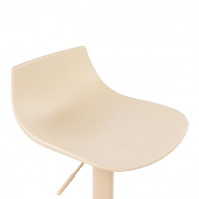 Heribo - Lot de 2 chaises de bar réglables en plastique et métal H58-79cm