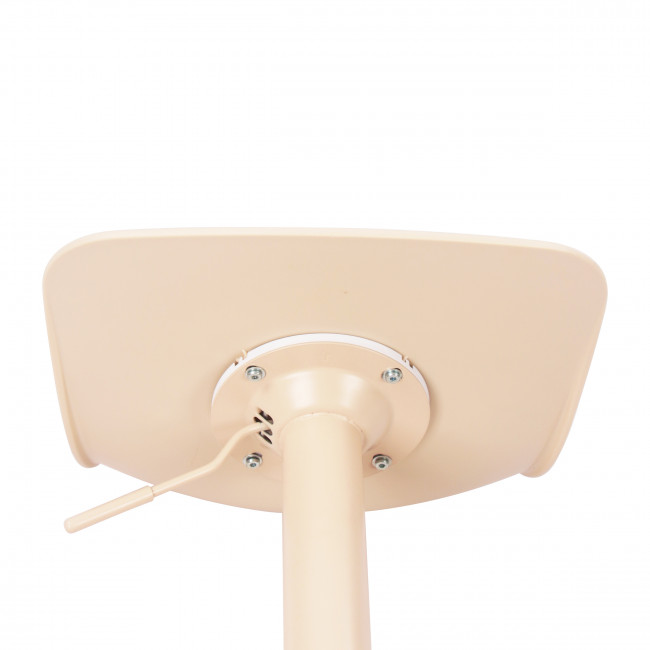 Heribo - Lot de 2 chaises de bar réglables en plastique et métal H58-79cm