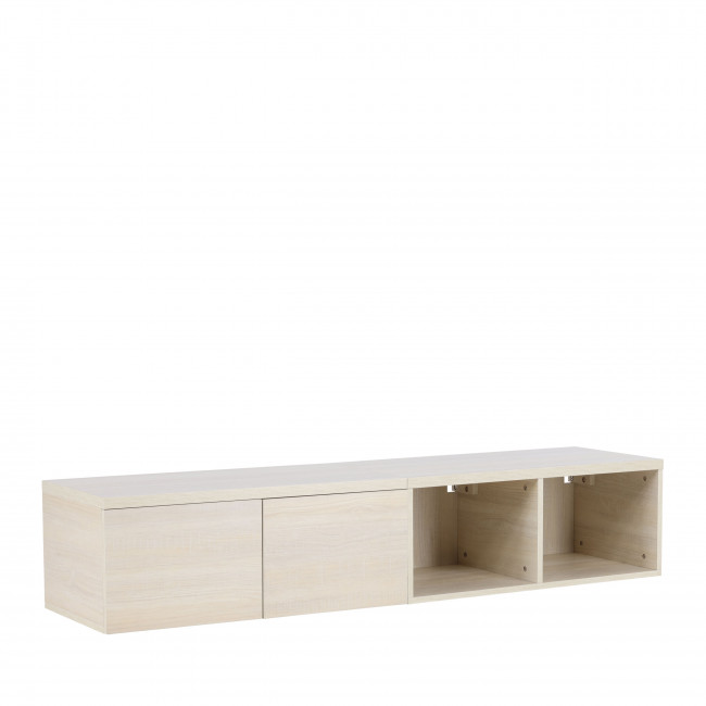 Nomi - Meuble TV 4 portes en bois L180cm