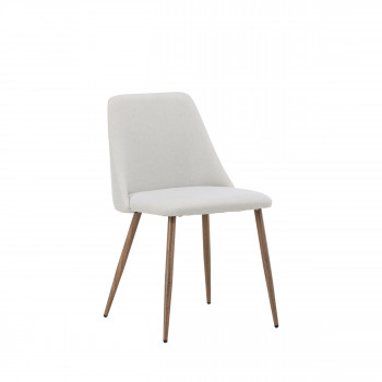 Night - Lot de 2 chaises en tissu et métal
